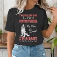 Boston Terrier Mom American Gentleman Dog Lover Mother's Day Women's T-Shirt, Boston Terrier Mom Shirts, American Boston Terrier Shirts, funny gift