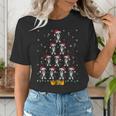Boston Terrier Santa Hat Xmas Light Men Women Christmas Tree Women's T-Shirt, Boston Terrier Christmas Shirts, funny gift