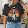 Boston Terrier UFO Alien Boston Terrier Dog Mom Dad Women's T-Shirt, Boston Terrier Dad Shirts, Boston Terrier Mom Shirts, funny gift