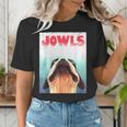 Boston Terriers Jowls Dog Mom Dog Dad Women's T-Shirt, funny gift