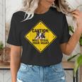 Caution Sign Boston Terrier Dog Bostie Puppy Women's T-Shirt, funny gift