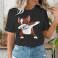 Dabbing Red Boston Terrier Dab Dance Dog Men Women Kids Women's T-Shirt, funny gift