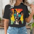 Dog Boston Terrier Hawaiian Women's T-Shirt, funny gift