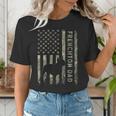 Frenchton Dad French Bulldog Boston Terrier Camo USA Flag Women's T-Shirt, Boston Terrier Dad Shirts, French Bulldog Dad Shirts, funny gift