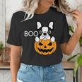 The Halloween Boston Terrier Women's T-Shirt, Boston Terrier Halloween Shirts, funny gift