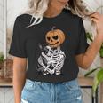 Halloween Skeleton Boston Terrier Women's T-Shirt, Boston Terrier Halloween Shirts, funny gift