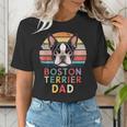 Retro Boston Terrier Dad Women's T-Shirt, Boston Terrier Dad Shirts, funny gift