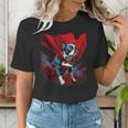 Super Power Superhero Boston Terrier Dog For Men Women Kids Women's T-Shirt, funny gift
