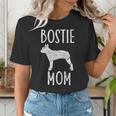 Vintage Boston Terrier Mom Dog Owner Bostie Mother Women's T-Shirt, Boston Terrier Mom Shirts, funny gift