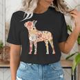 Vintage Floral Boston Terrier For Dog Lover Women's T-Shirt, funny gift