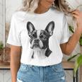Boston Terrier Dog Motif Pet Illustration Boston Terrier For Men Women Kids Women's T-Shirt, funny gift
