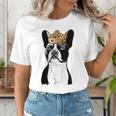 Boston Terrier Dog Wearing Crown For Men Women Girls Kids Women's T-Shirt, funny gift