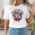 Boston Terrier Santa Claus Elf Reindeer Christmas Dog X-Mas Women's T-Shirt, Boston Terrier Christmas Shirts, funny gift