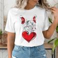 Valentine's Day Boston Terrier Dog Vector Women's T-Shirt, funny gift
