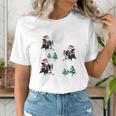 Xmas Tree Santa Riding Boston Terrier Christmas Women's T-Shirt, Boston Terrier Christmas Shirts, Boston Terrier Riding Shirts, funny gift