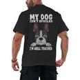 Boston Terrier American Gentleman Dog Lover I'm Well Trained Men's Back Print T-Shirt, trending gift
