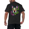 Boston Terrier In Day Of The Dead Sugar Skull Dog Men's Back Print T-Shirt, trending gift