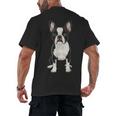 Boston Terrier Dog Motif Pet Art Boston Terrier For Men Women Kids Men's Back Print T-Shirt, trending gift