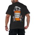 Boston Terrier Happy Pills T-Shirt Men's Back Print T-Shirt, trending gift