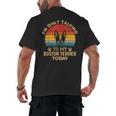 Boston Terrier Lover I'm Only Talking To My Dog Today Men's Back Print T-Shirt, trending gift