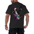 Boston Terrier Lovers Colorful Pop Art Boston Terrier Men's Back Print T-Shirt, trending gift