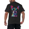 Boston Terrier Lovers Pop Art Boston Terrier Men's Back Print T-Shirt, trending gift