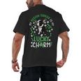 My Boston Terrier Is My Lucky Charm Paw Dog St Patrick's Day Men's Back Print T-Shirt, trending gift