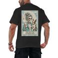 Boston Terrier Mom Skeleton Tarot Card Witch Vibes Dog Mom Men's Back Print T-Shirt, trending gift