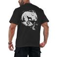 Boston Terrier And Moon Halloween Costume Dog Lover Men's Back Print T-Shirt, trending gift