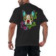 Boston Terrier In Red Day Of The Dead Sugar Skull Dog Men's Back Print T-Shirt, trending gift