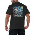 Boston Terrier Santa Starry Night Van Gogh Christmas Dog Men Women Kids Men's Back Print T-Shirt, trending gift