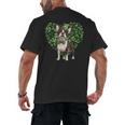 Cute Boston Terrier Shamrock St Patrick's Day Dog Lover Men Women Kids Men's Back Print T-Shirt, trending gift