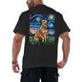 Red Heeler Starry Night Cattle Dog Colorful Art By Aja For Men Women Girls Kids Men's Back Print T-Shirt, trending gift