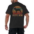 Retro Boston Terrier Mom Dog Mother Pet Bostie Mama Men's Back Print T-Shirt, trending gift