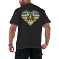 Vintage American Boston Terrier Lovers Valentine's Day Men's Back Print T-Shirt, trending gift