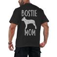 Vintage Boston Terrier Mom Dog Owner Bostie Mother Men's Back Print T-Shirt, trending gift