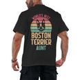 Worlds Best Boston Terrier Aunt Men's Back Print T-Shirt, trending gift