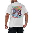 Boston Terrier Dog Christmas Snowman Winter Snow Men's Back Print T-Shirt, trending gift