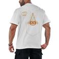Boston Terrier Halloween Cute Bostie Dog Pocket Boo Men's Back Print T-Shirt, trending gift