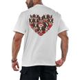 Boston Terrier Heart Valentine Boston Terrier Men's Back Print T-Shirt, trending gift