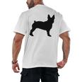 Boston Terrier Men's Back Print T-Shirt, trending gift