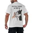 Boston Terrier Mom Dogs Mum Woman Men's Back Print T-Shirt, trending gift