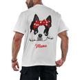 Boston Terrier Mum Dog Woman Idea Men's Back Print T-Shirt, trending gift