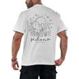 Cool Vintage Cactus Sedona Arizona Camping Souvenir Men's Back Print T-Shirt, trending gift
