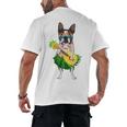 Hawaiian Boston Terrier Dog Pineapple Ukulele Summer For Men Women Girls Kids Men's Back Print T-Shirt, trending gift