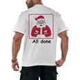 Retro All Done Christmas Special Ed Teacher Team Santa Women Men&#x27;s Back Print T-Shirt, trending gift