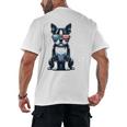 USA Flag Boston Terrier Best Dog Mom Ever 2025 Men's Back Print T-Shirt, trending gift