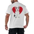 Valentine's Day Boston Terrier Lover Men's Back Print T-Shirt, trending gift