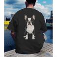 Boston Terrier Dog Motif Pet Art Boston Terrier For Men Women Kids Men's Back Print T-Shirt, funny gift