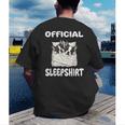 Boston Terrier Dog Official Sleepshirt Pajamas Nightgown For Men Women Girls Kids Men's Back Print T-Shirt, funny gift